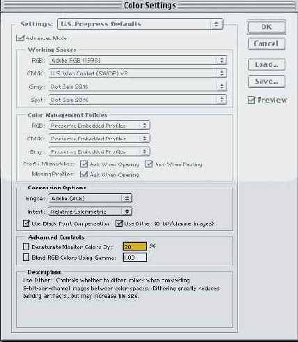  Advanced Mode   Color Settings